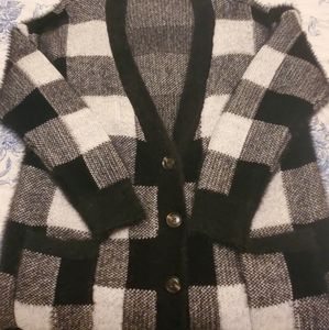 Kayla's Armoire Black and White Cardigan